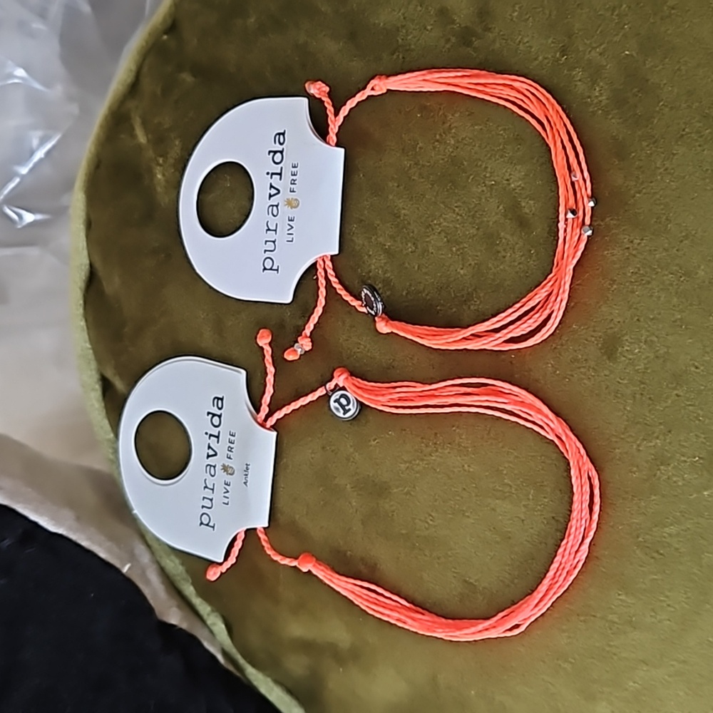 Pura Vida Anklet and Bracelet Set